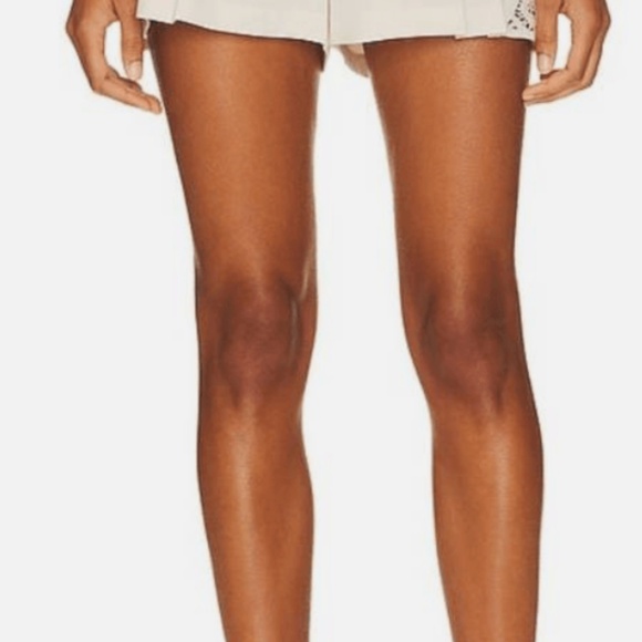 Cinq a Sept Corinna Crochet Lace Panel Shorts In Ivory Size 0 NWT MSRP $345 - Picture 6 of 8